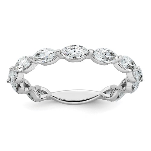 14K White Gold 1.20 Carat Lab Grown Diamond VS+ F+ Complete Wedding Band