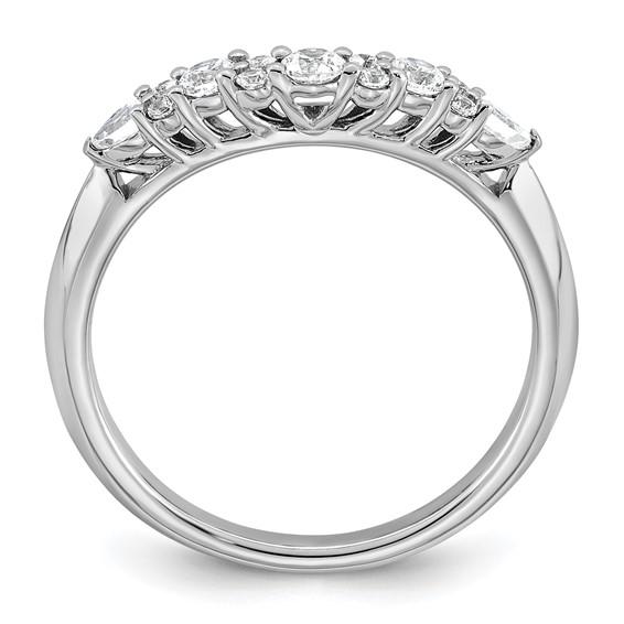 14k White Gold 1/3 carat Lab Grown Diamond VS+ F+ Complete Wedding Band