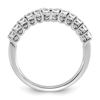 14K White Gold 0.38 Carat Lab Grown Diamond VS+ F+ Complete Wedding Band view 2
