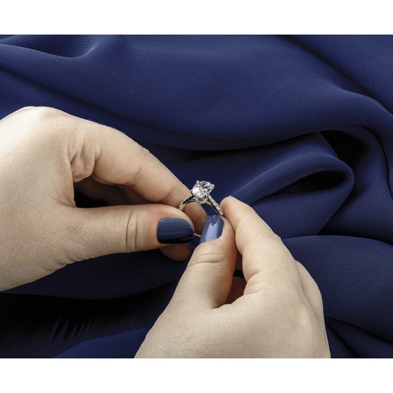 14k White Gold 3 carat Certified Lab Grown Diamond VS+ F+ Oval Complete Engagement Ring