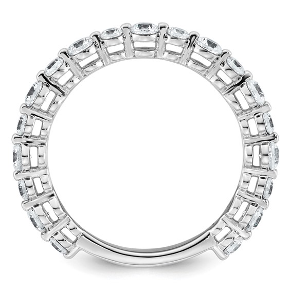 14k White Gold 7/8 carat Lab Grown Diamond VS+ F+ Complete Wedding Band