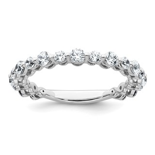 14k White Gold 7/8 carat Lab Grown Diamond VS+ F+ Complete Wedding Band