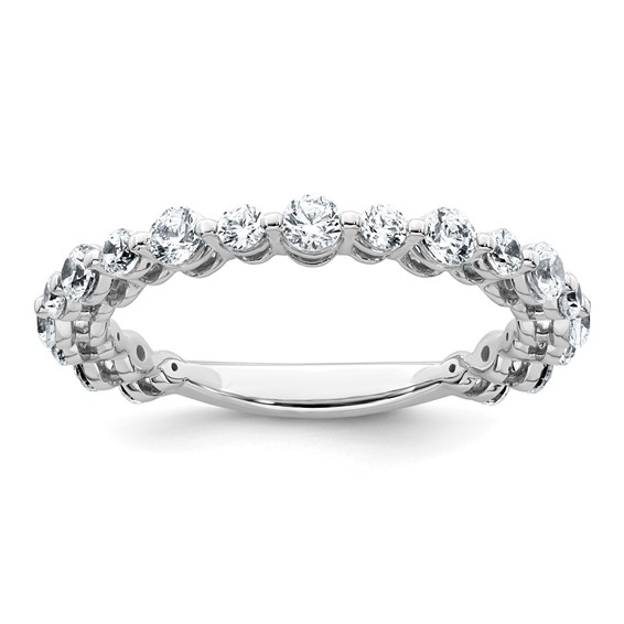 14k White Gold 7/8 carat Lab Grown Diamond VS+ F+ Complete Wedding Band