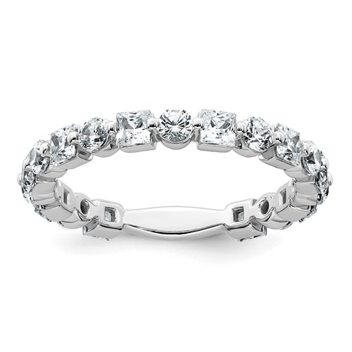 14K White Gold 1.62 Carat Lab Grown Diamond VS+ F+ Complete Wedding Band