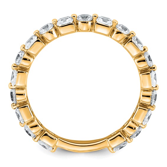 14k 1 5/8 carat Lab Grown Diamond VS+ F+ Complete Wedding Band