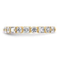 14K Yellow Gold 1.62 Carat Lab Grown Diamond VS+ F+ Complete Wedding Band view 3