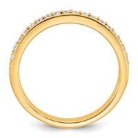 14K Yellow Gold 0.20 Carat Lab Grown Diamond VS+ F+ Complete Wedding Band view 2