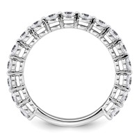 14K White Gold 1 Carat Lab Grown Diamond VS+ F+ Complete Wedding Band view 2