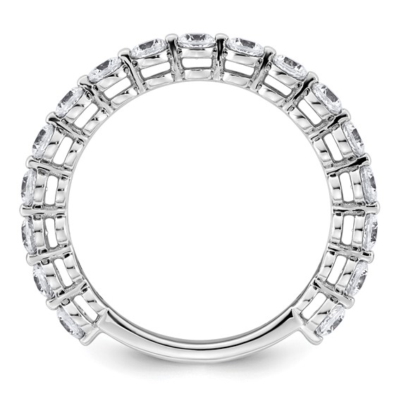 14k White Gold 1 carat Lab Grown Diamond VS+ F+ Complete Wedding Band