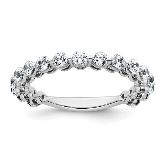 14k White Gold 1 carat Lab Grown Diamond VS+ F+ Complete Wedding Band