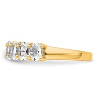 14K Yellow Gold 1.75 Carat Lab Grown Diamond VS+ F+ Complete Nine Stone Band view 3