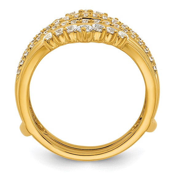 14k 1 carat Lab Grown Diamond VS/SI+ G+ Complete Ring Guard