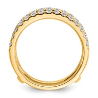 14K Yellow Gold 0.75 Carat Lab Grown Diamond VS+ F+ Complete Ring Guard view 2