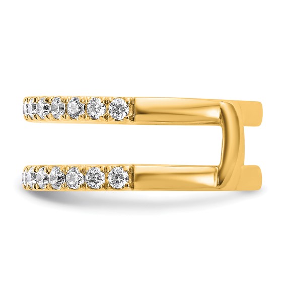 14k 3/4 carat Lab Grown Diamond VS+ F+ Complete Ring Guard