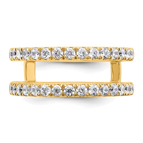 14k 3/4 carat Lab Grown Diamond VS+ F+ Complete Ring Guard