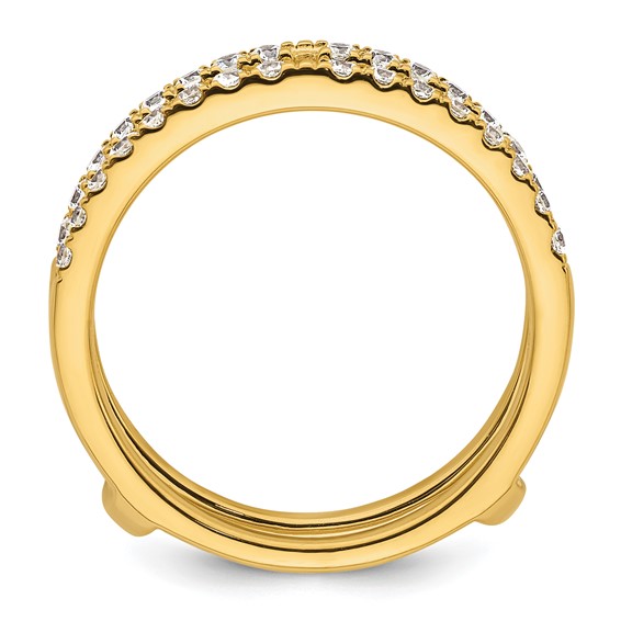 14k 1/2 carat Lab Grown Diamond VS+ F+ Complete Ring Guard