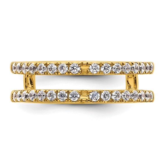 14k 1/2 carat Lab Grown Diamond VS+ F+ Complete Ring Guard