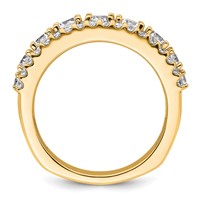 14K Yellow Gold 1.62 Carat Lab Grown Diamond VS+ F+ Complete Fashion Band view 2