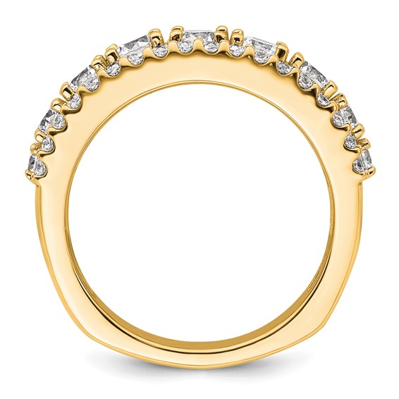 14k 1 5/8 carat Lab Grown Diamond VS+ F+ Complete Fashion Band