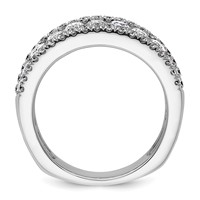 14K White Gold 2.20 Carat Lab Grown Diamond VS+ F+ Complete Fashion Band view 2