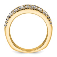 14K Yellow Gold 2.20 Carat Lab Grown Diamond VS+ F+ Complete Fashion Band view 2