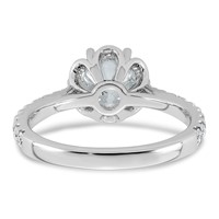 14K White Gold 1.88ct Cert Round Center Lab Grown Dia VS+ F+ 6-Prong Comp Ring view 5