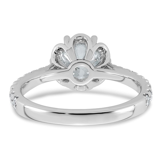 14kw 1 7/8ct Cert Round Center Lab Grown Dia VS+ F+ 6-Prong Comp Ring