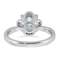 14K White Gold 2.33ct Cert Round Center Lab Grown Dia VS+ F+ 4-Prong Comp Ring view 5
