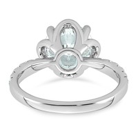 14K White Gold 2.88ct Cert Round Center Lab Grown Dia VS+ F+ 4-Prong Comp Ring view 5