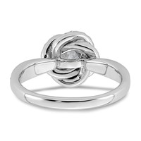 14K White Gold 1.38ct Cert Round Center Lab Grown Dia VS+ F+ Swirl Halo Comp Ring view 5