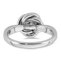 14K White Gold 1.38ct Cert Cushion Center LabGrown Dia VS+ F+ Swirl Halo Comp Ring view 5
