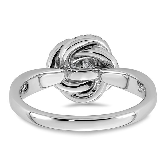 14kw 1 3/8ct Cert Cushion Center LabGrown Dia VS+ F+ Swirl Halo Comp Ring