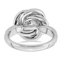 14K White Gold 3.38ct Cert Cushion Center LabGrown Dia VS+ F+ Swirl Halo Comp Ring view 5