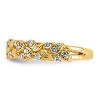 14K Yellow Gold 0.38ct Lab Grown Dia VS+ F+ Fancy Complete Band view 3