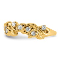 14K Yellow Gold 0.38ct Lab Grown Dia VS+ F+ Fancy Complete Band view 3