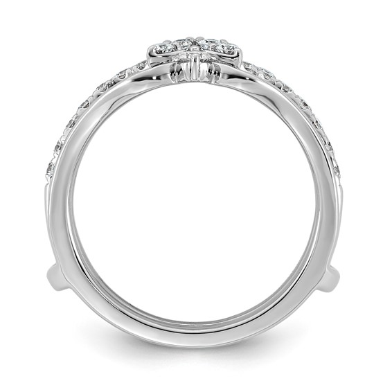 14kw 3/4ct Lab Grown Dia  VS+ F+ Complete Ring Guard