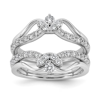 14kw 3/4ct Lab Grown Dia  VS+ F+ Complete Ring Guard