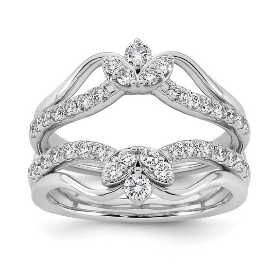 14kw 3/4ct Lab Grown Dia  VS+ F+ Complete Ring Guard