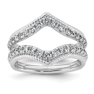 14kw 3/4ct Lab Grown Dia  VS+ F+ Complete Ring Guard