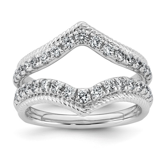 14kw 3/4ct Lab Grown Dia  VS+ F+ Complete Ring Guard