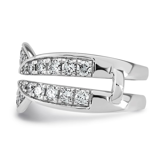 14kw 1ct Lab Grown Dia  VS+ F+ Complete Ring Guard