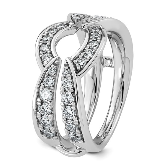 14kw 1ct Lab Grown Dia  VS+ F+ Complete Ring Guard