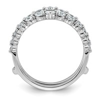 14K White Gold 1ct Lab Grown Dia VS+ F+ Complete Ring Guard view 2