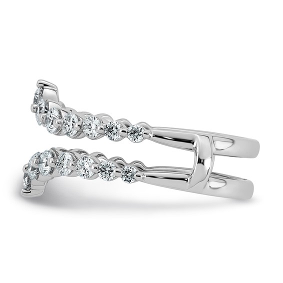 14kw 1ct Lab Grown Dia  VS+ F+ Complete Ring Guard