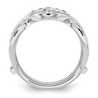 14K White Gold 0.75ct Lab Grown Dia VS+ F+ Complete Ring Guard view 2