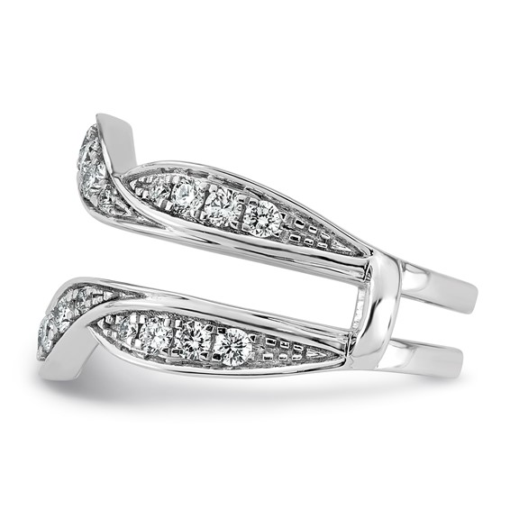 14kw 3/4ct Lab Grown Dia  VS+ F+ Complete Ring Guard