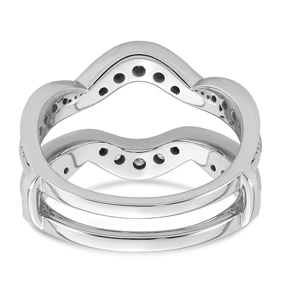 14kw 3/4ct Lab Grown Dia  VS+ F+ Complete Ring Guard