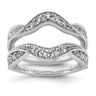 14kw 3/4ct Lab Grown Dia  VS+ F+ Complete Ring Guard