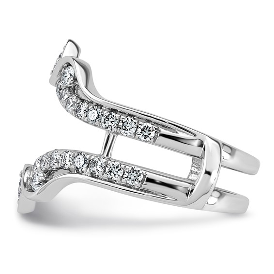 14kw 3/4ct Lab Grown Dia  VS+ F+ Complete Ring Guard