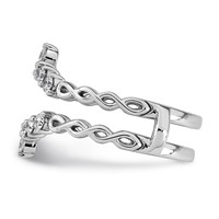 14K White Gold 0.50ct Lab Grown Dia VS+ F+ Complete Ring Guard view 3